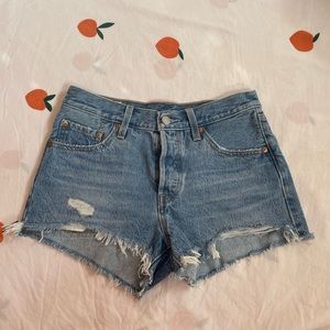 Levi’s Light Washed Denim Shorts